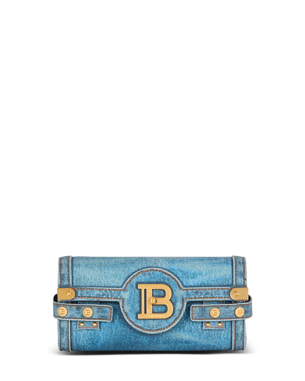 Small B-Buzz Pouch 23 Denim Clutch in Blue Jean