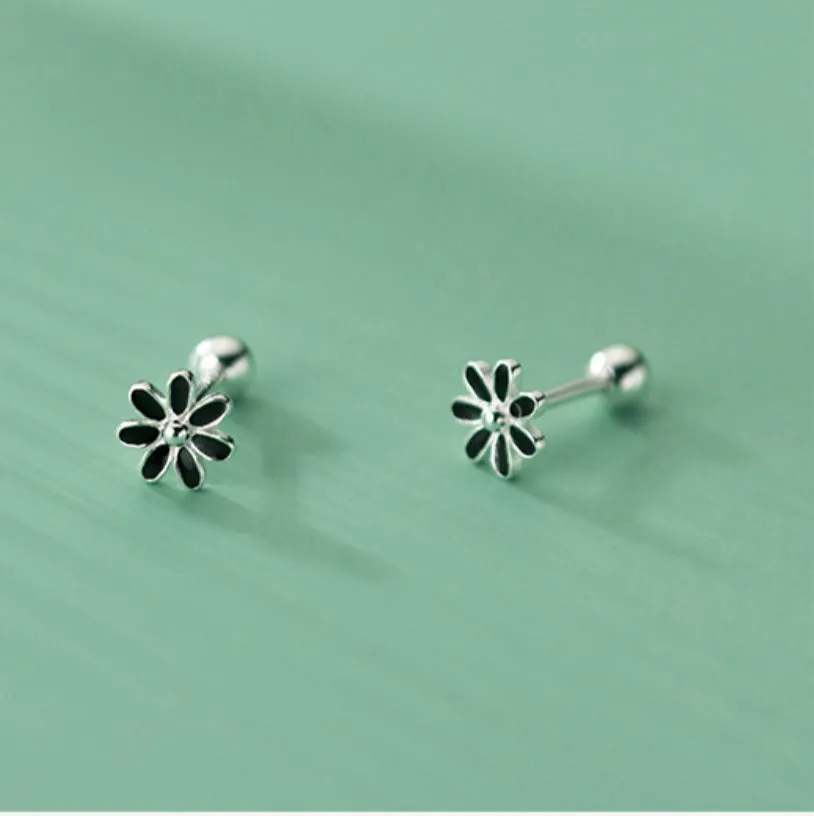 Small flower Screw back Studs Earrings - ESB030