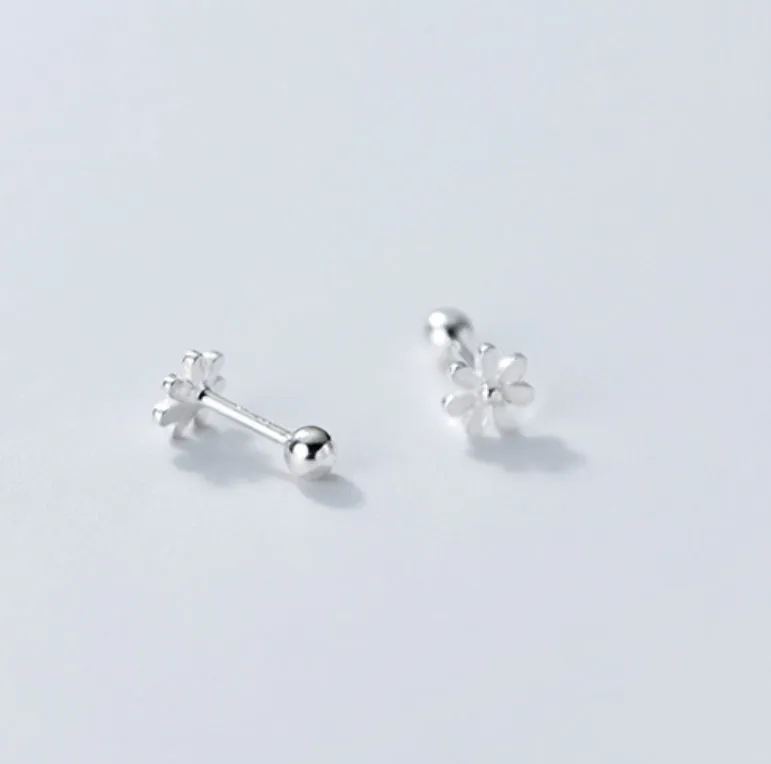 Small flower Screw back Studs Earrings - ESB030