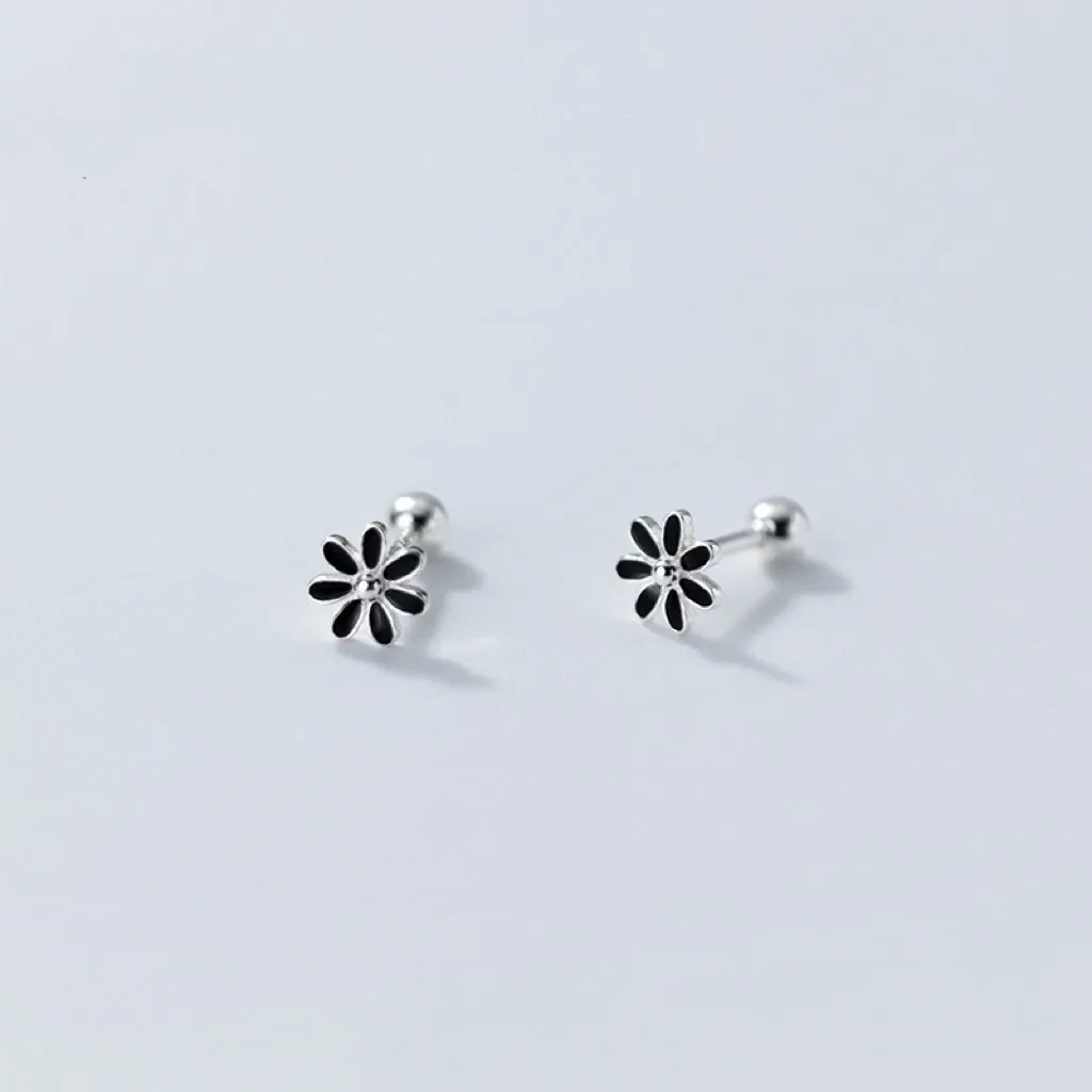 Small flower Screw back Studs Earrings - ESB030
