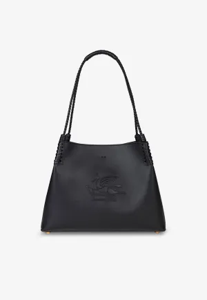 Small Libra Leather Tote Bag