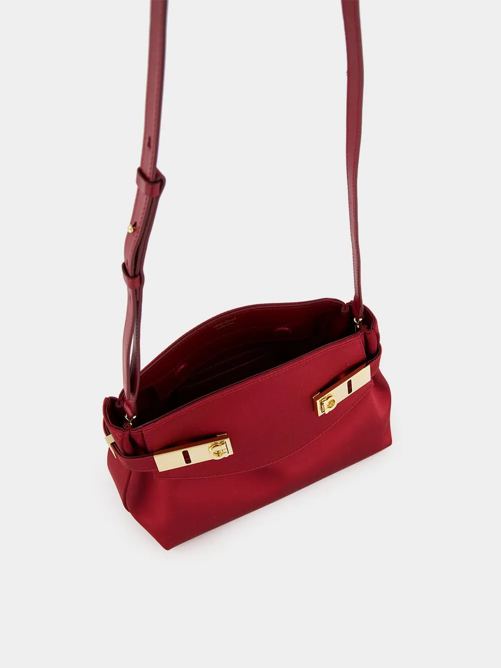 Small Red Silk Pouch Bag
