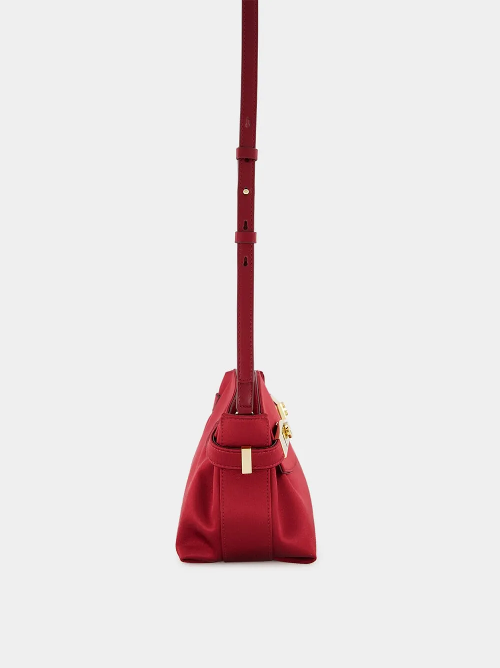 Small Red Silk Pouch Bag
