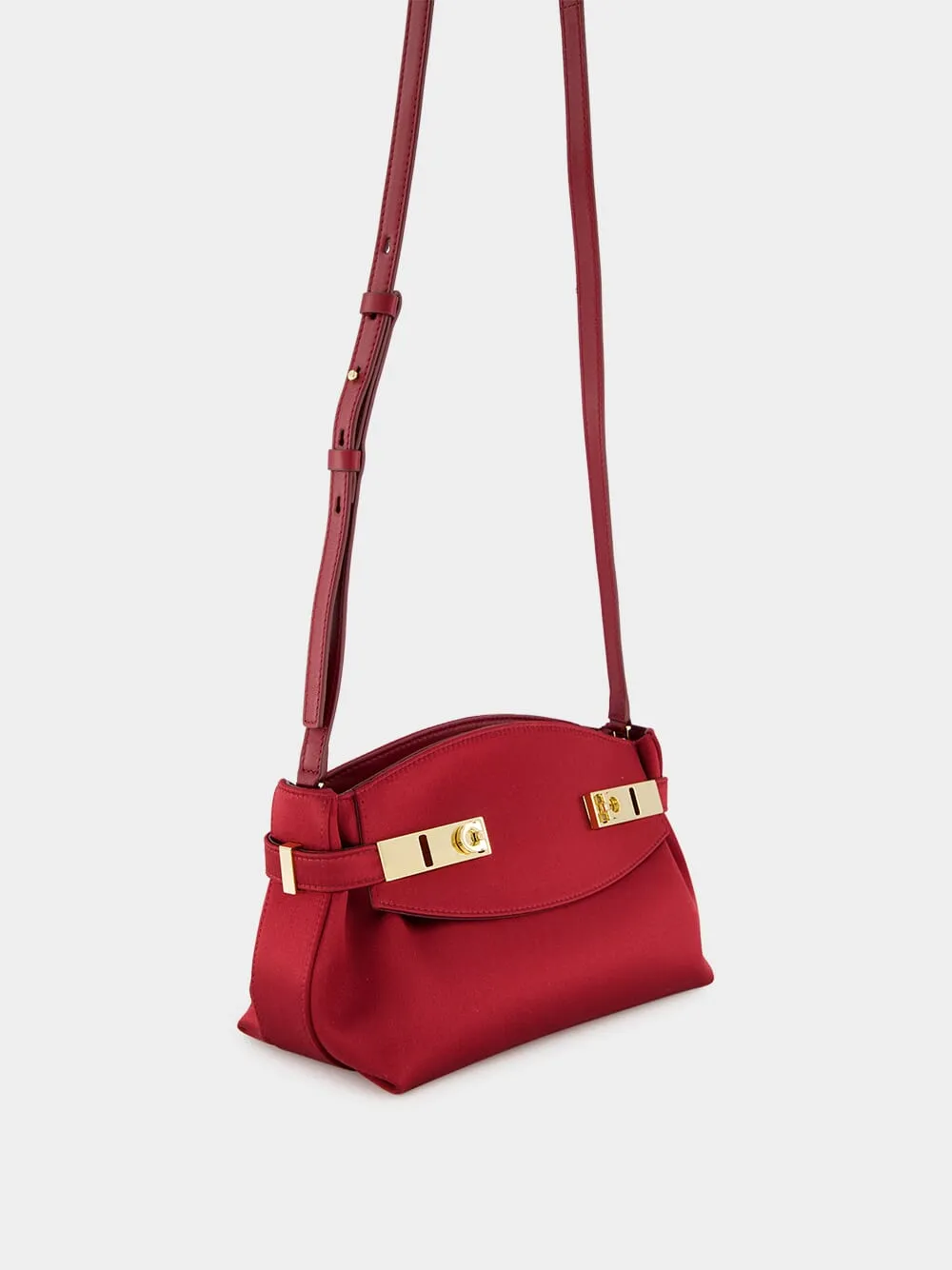 Small Red Silk Pouch Bag