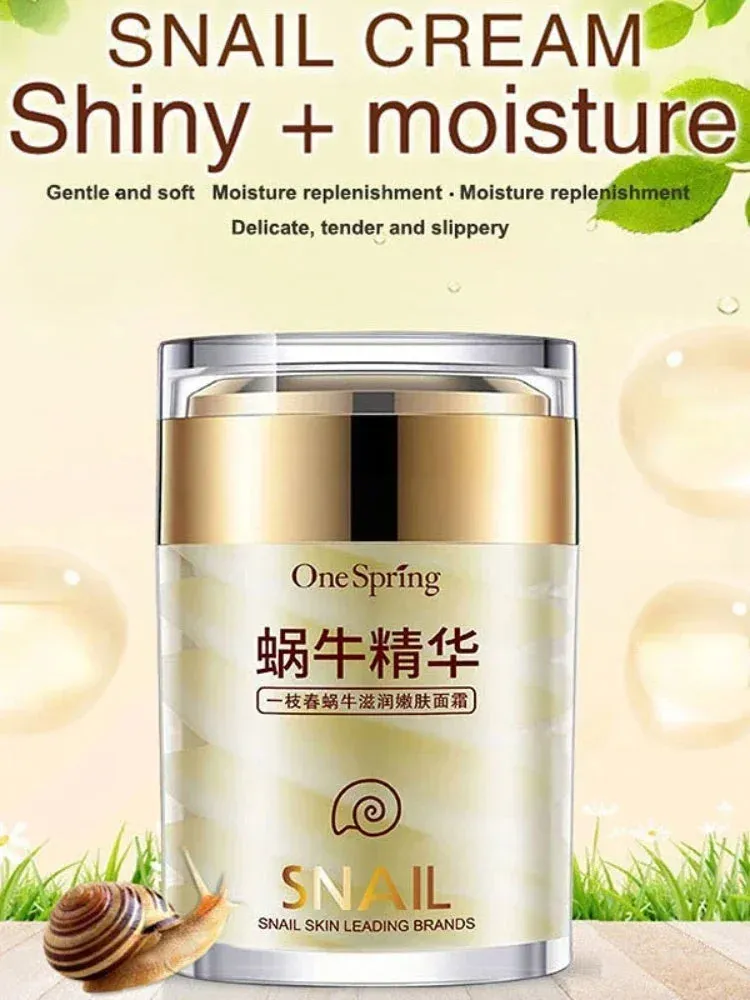Snail Collagen Face Cream Anti Aging Whitening Moisture Facial Firming