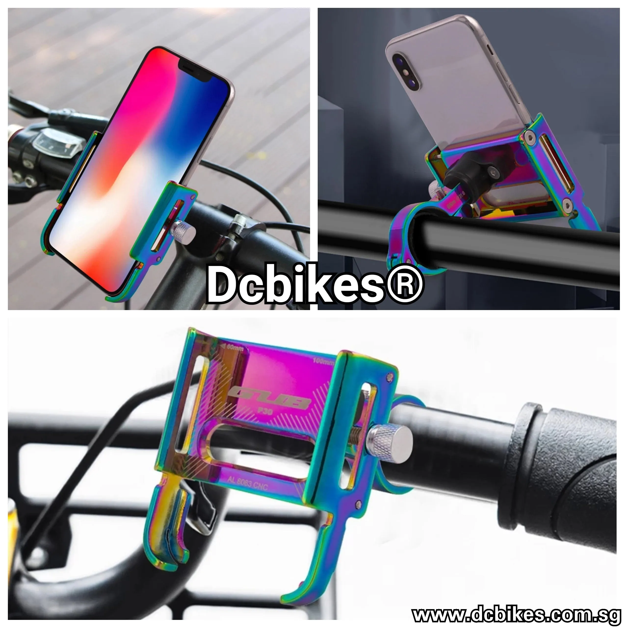 Solid Aluminum 360 Degree Rotating Hp Phone Holder Anodized Colours