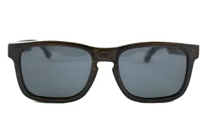 Solid Bamboo Polarized Sunglasses - Highlander