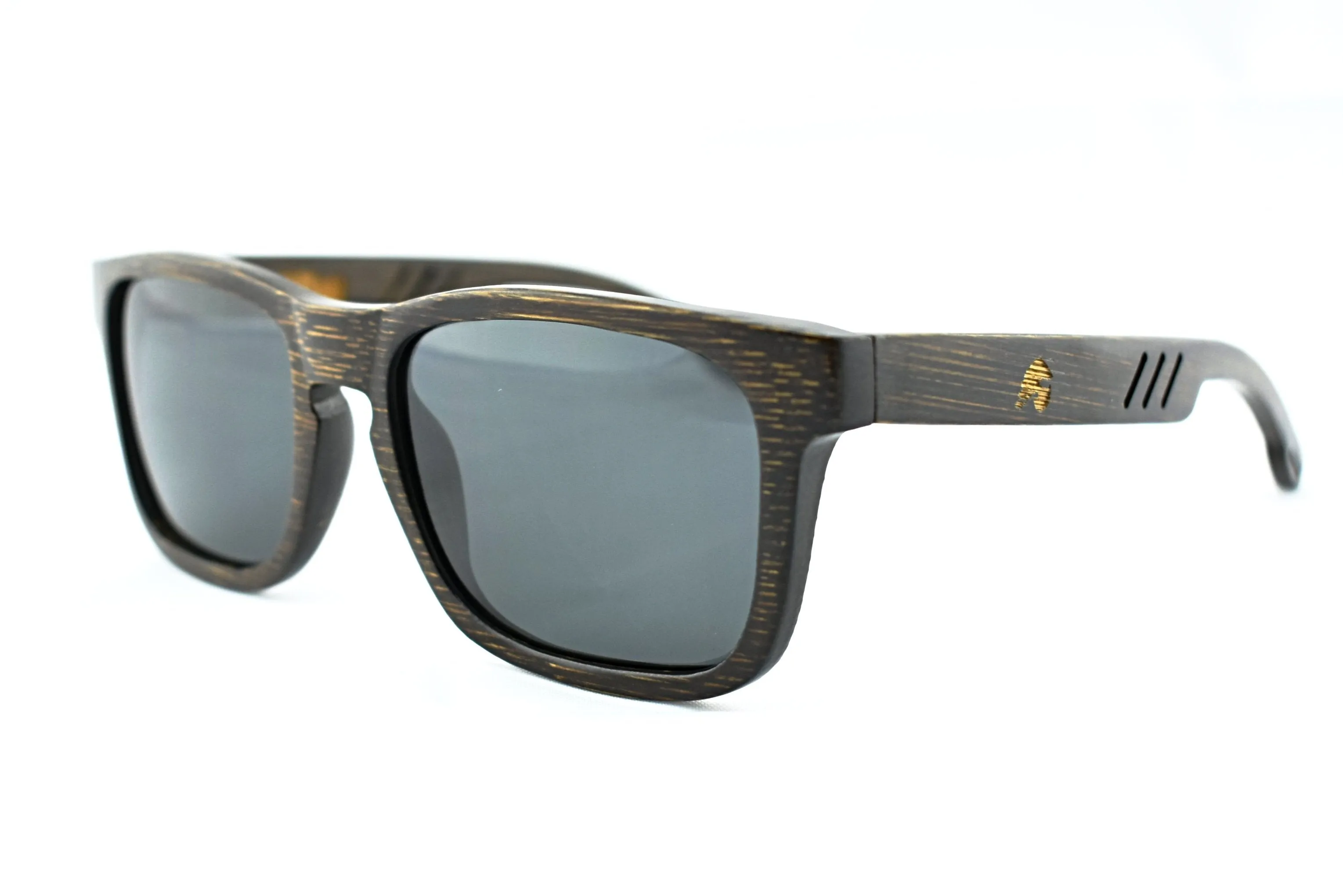Solid Bamboo Polarized Sunglasses - Highlander