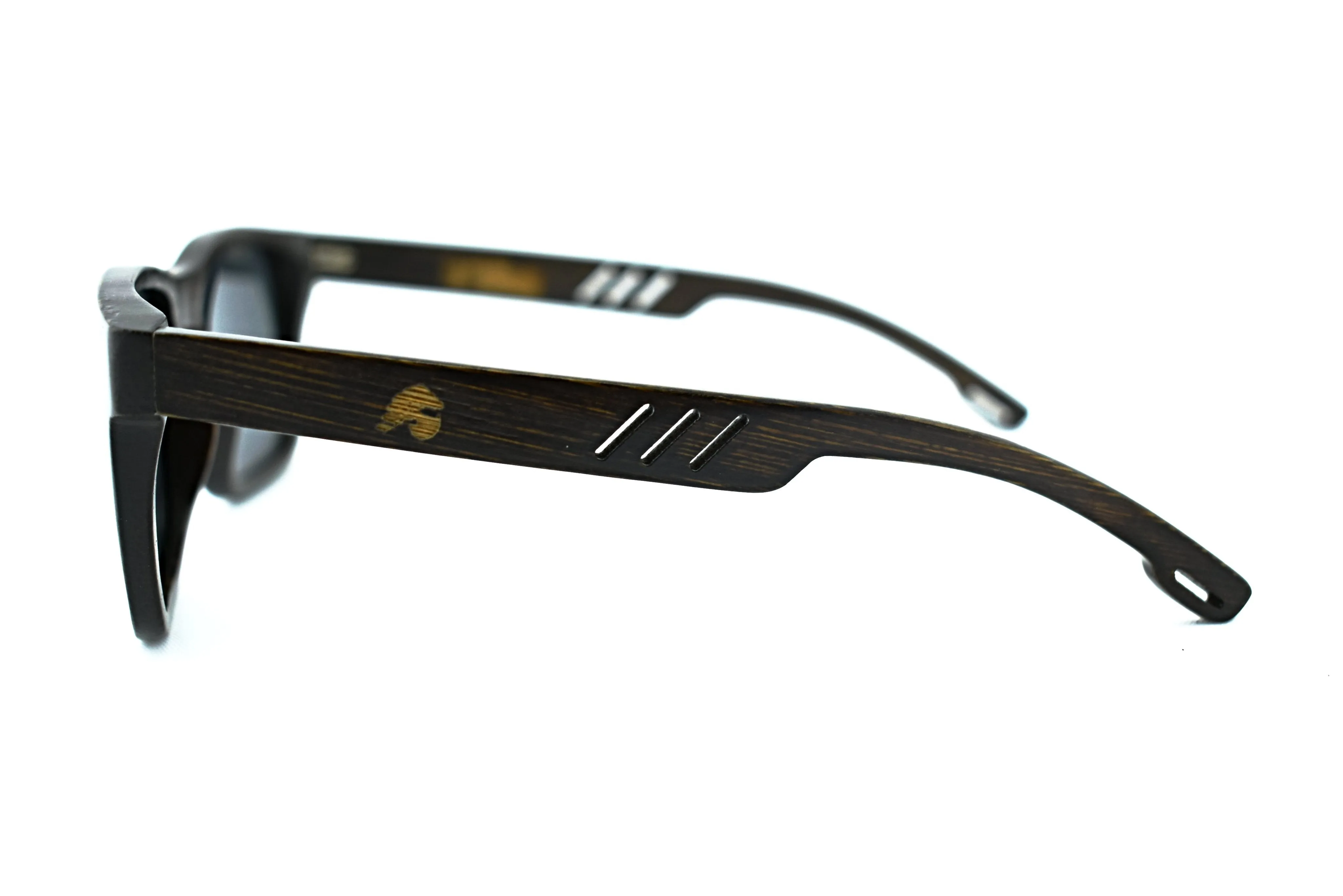 Solid Bamboo Polarized Sunglasses - Highlander