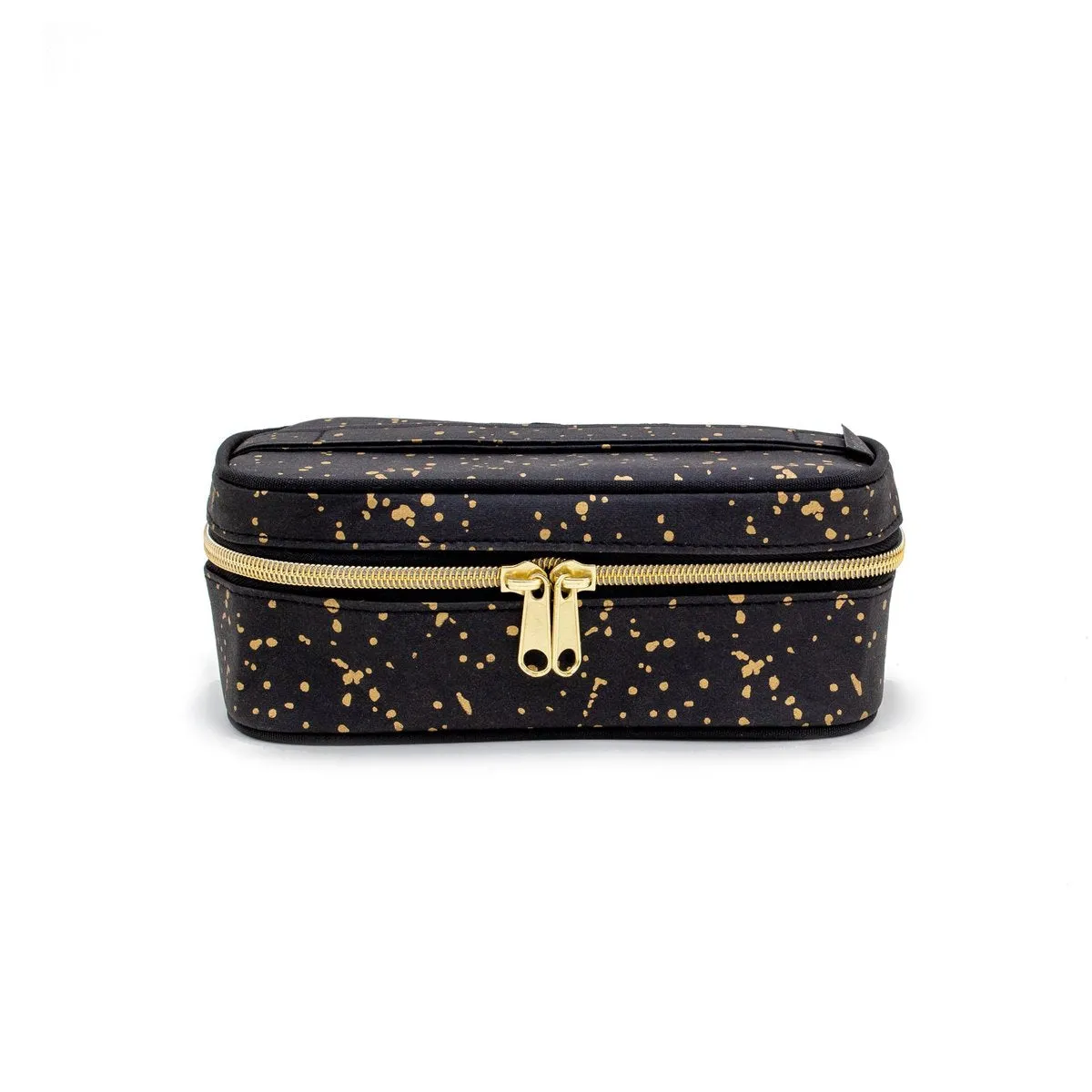 SoYoung Petite Beauty Poche in Black Gold Splatter