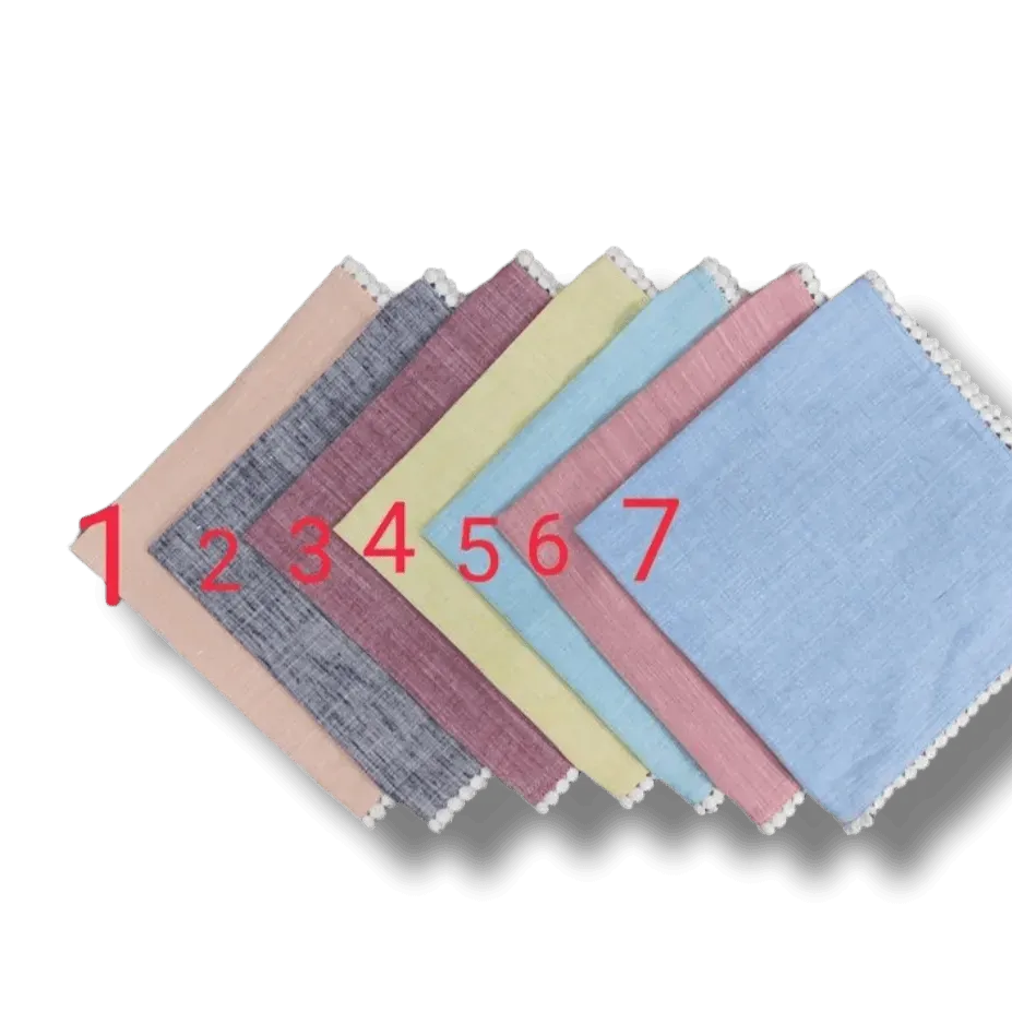 Square Linen Ruffle Napkins