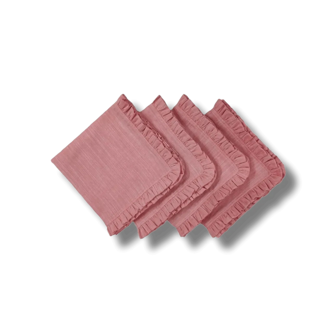 Square Linen Ruffle Napkins