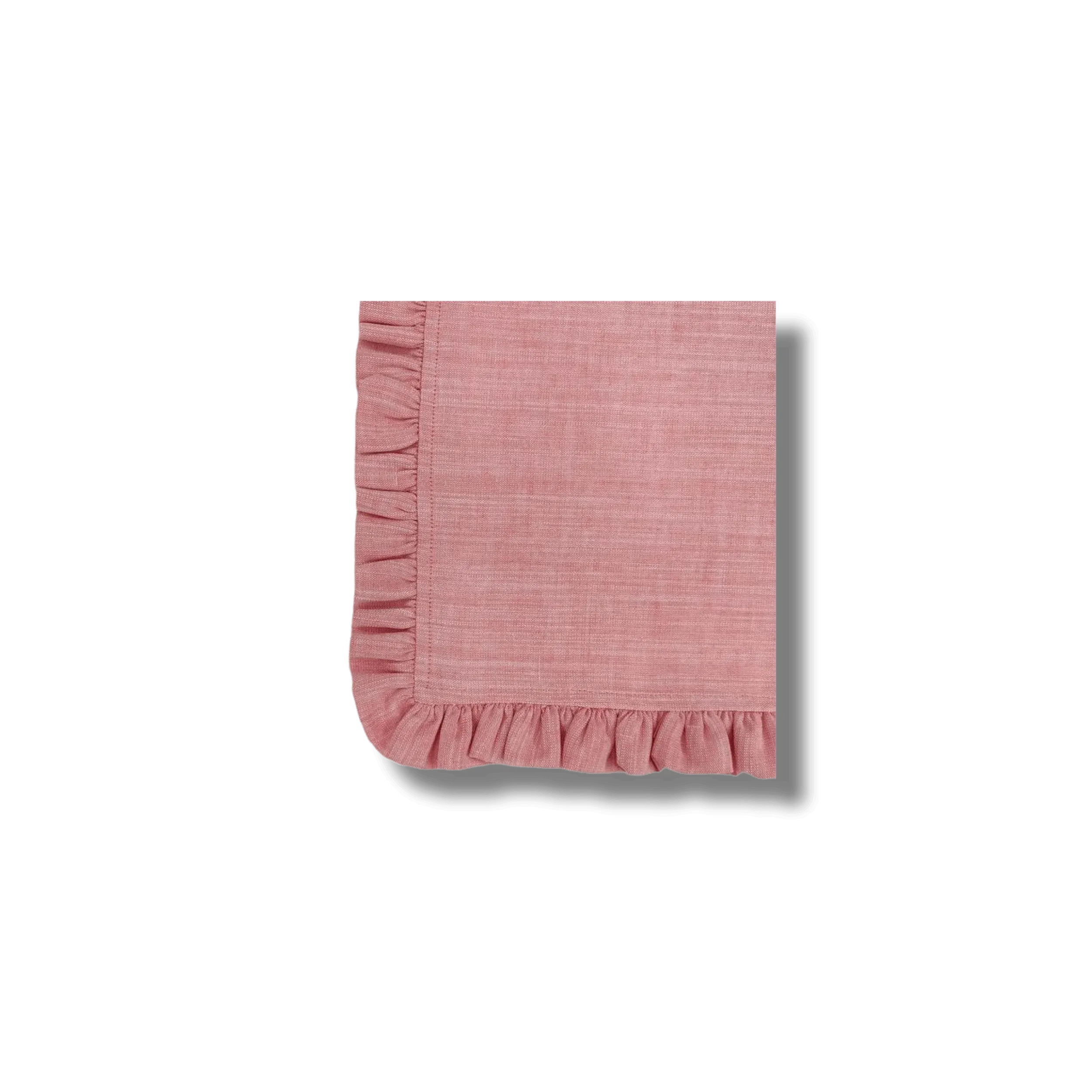 Square Linen Ruffle Napkins