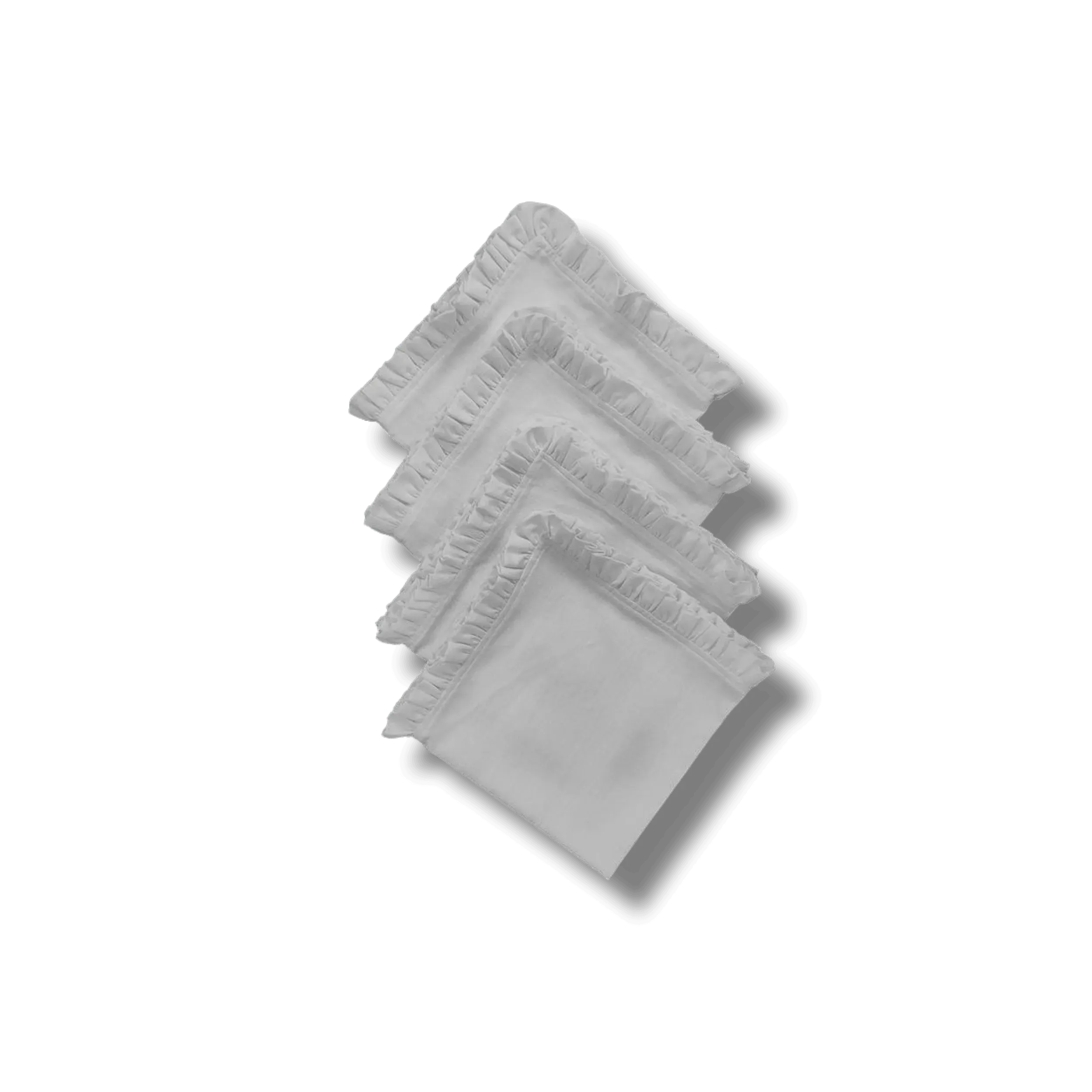Square Linen Ruffle Napkins