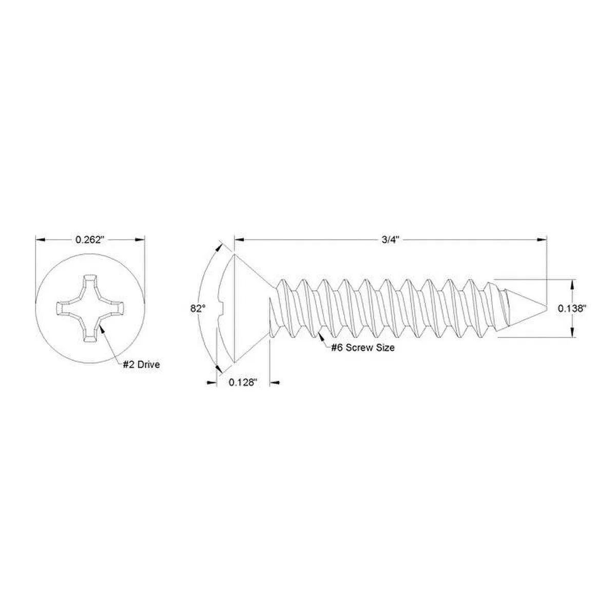 Stainless Oval Head Phillips Screw For Cabinet Corners, Mojotone, Pack of 12