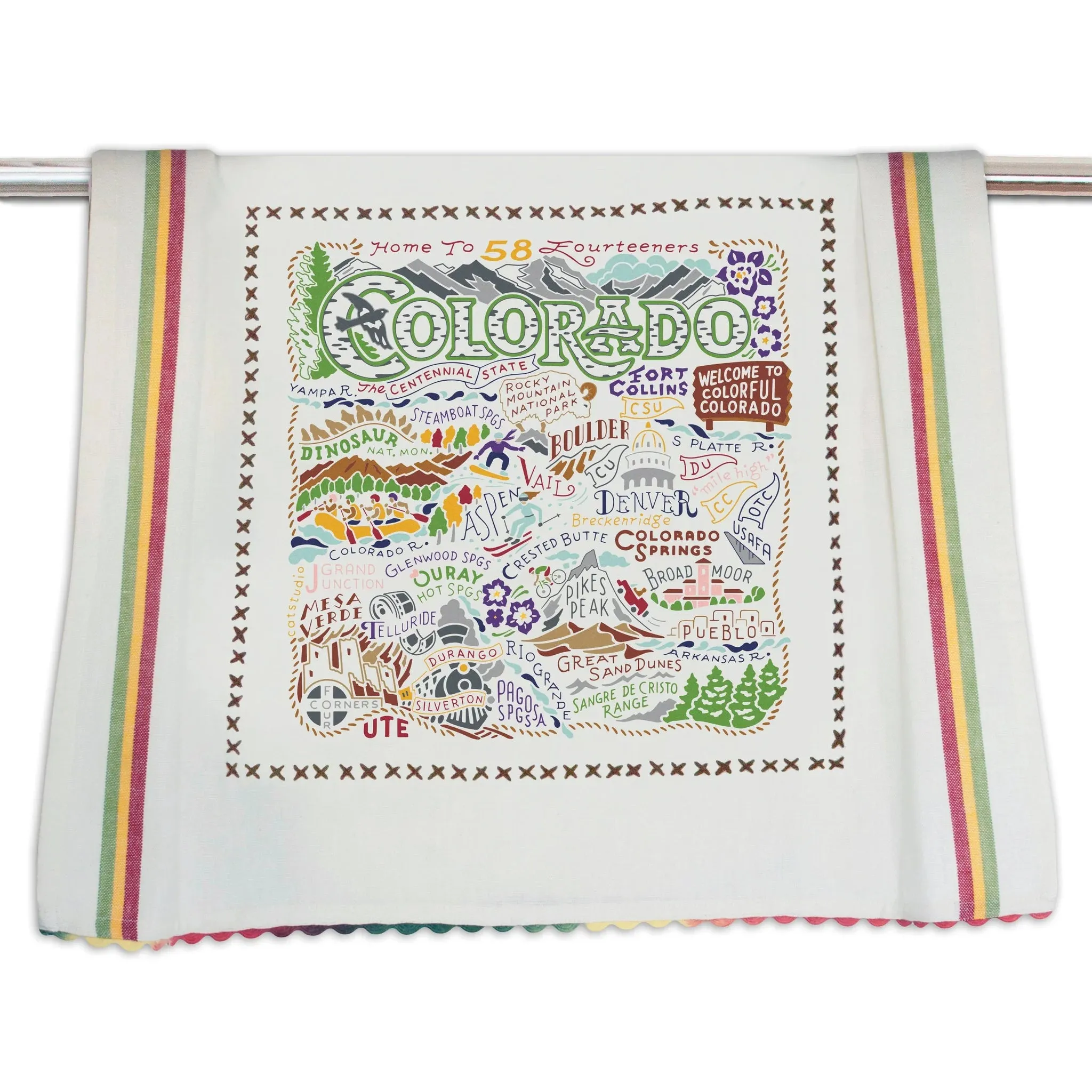 State of Colorado Dish Towel