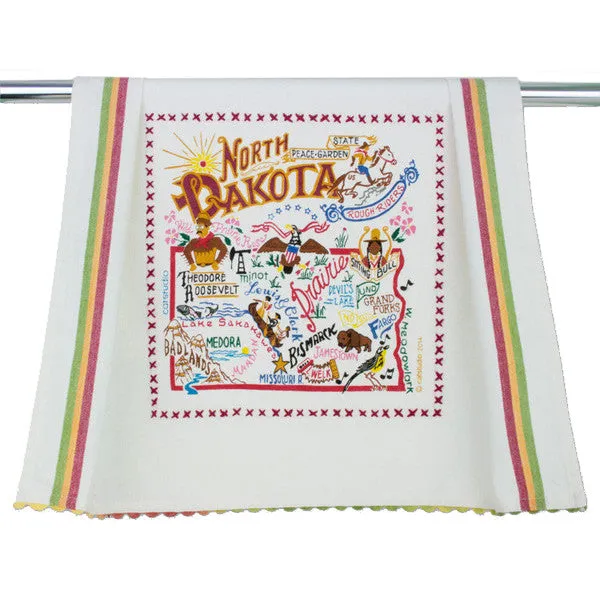 State of North Dakota Dish Towel