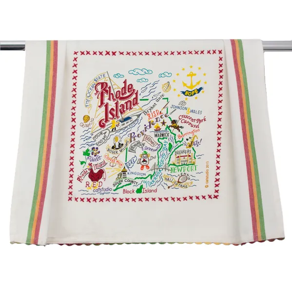 State of Rhode Island Dish Towel