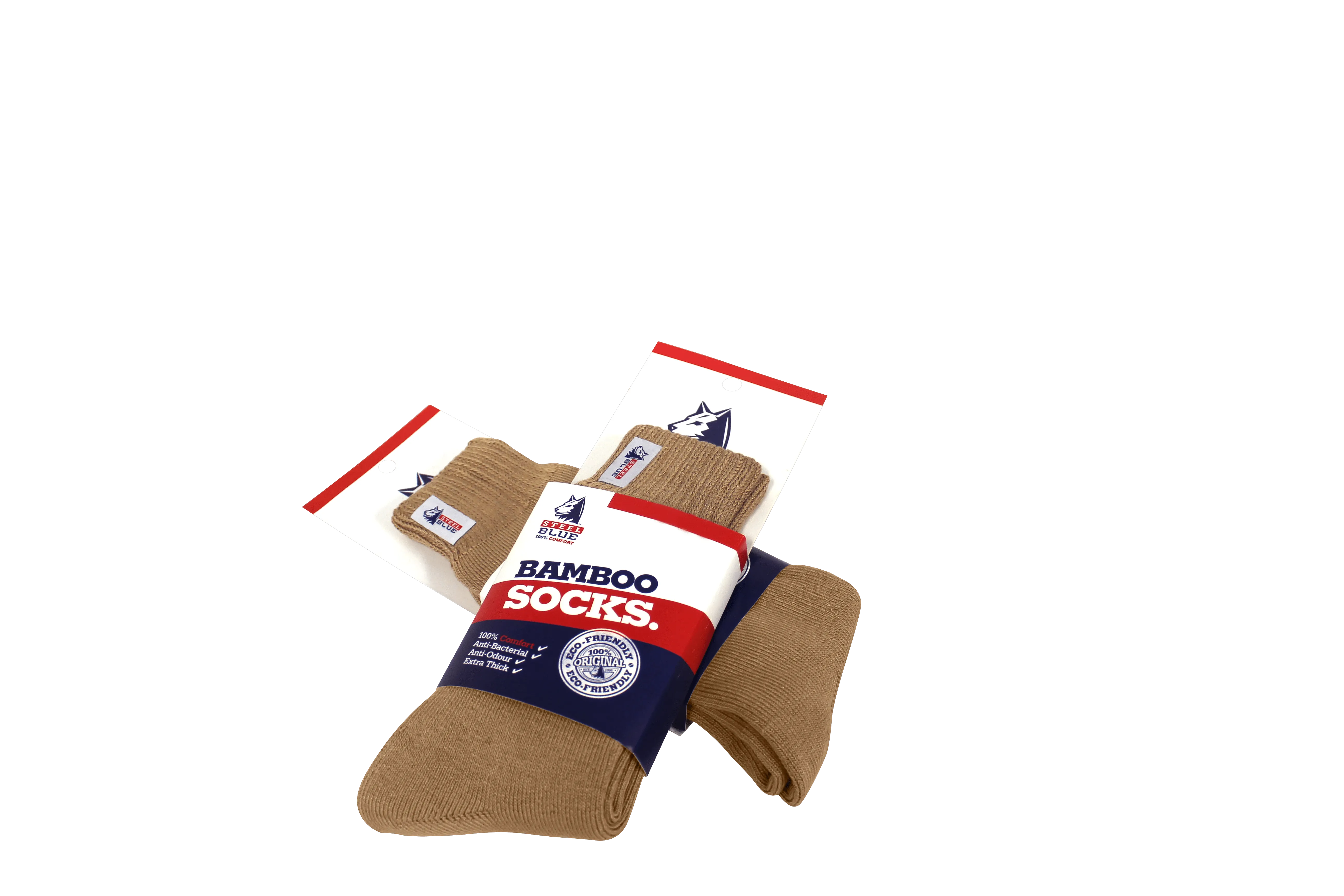 Steel Blue Bamboo Socks