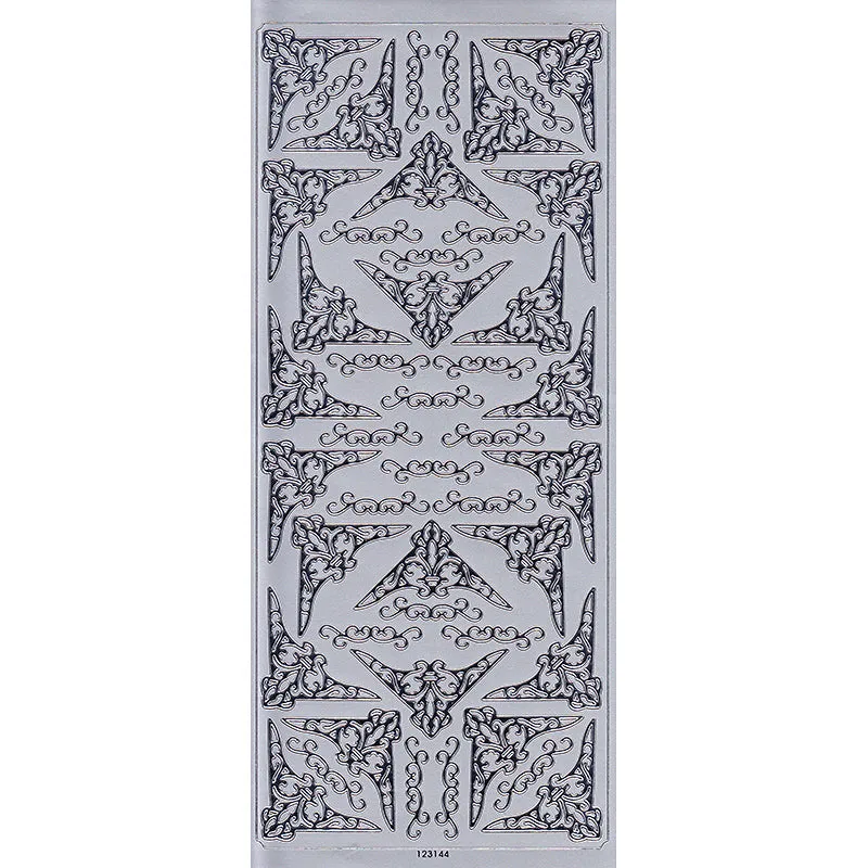 STICKER CORNERS TRADITIONAL SILVER