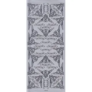 STICKER CORNERS TRADITIONAL SILVER