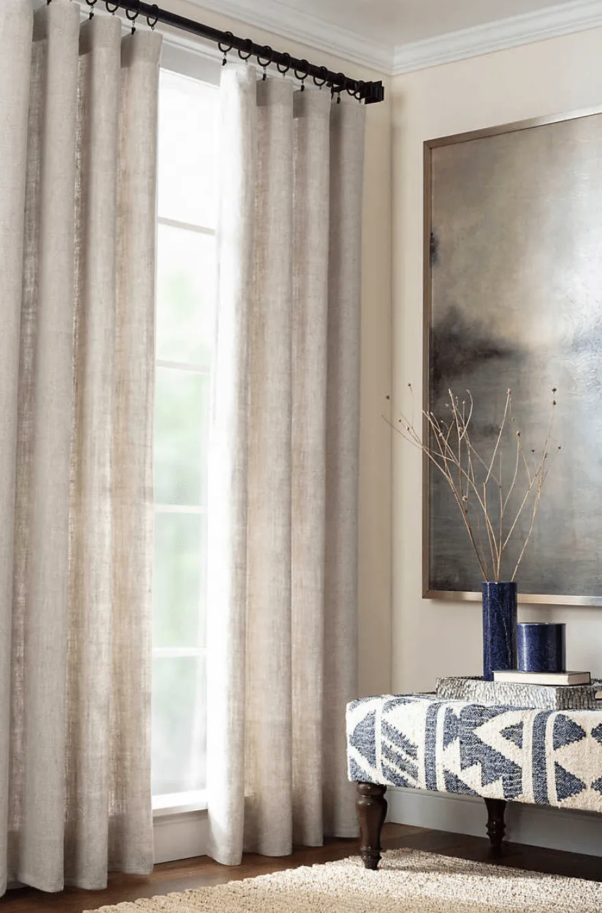 Stone Washed Linen Panel - Natural