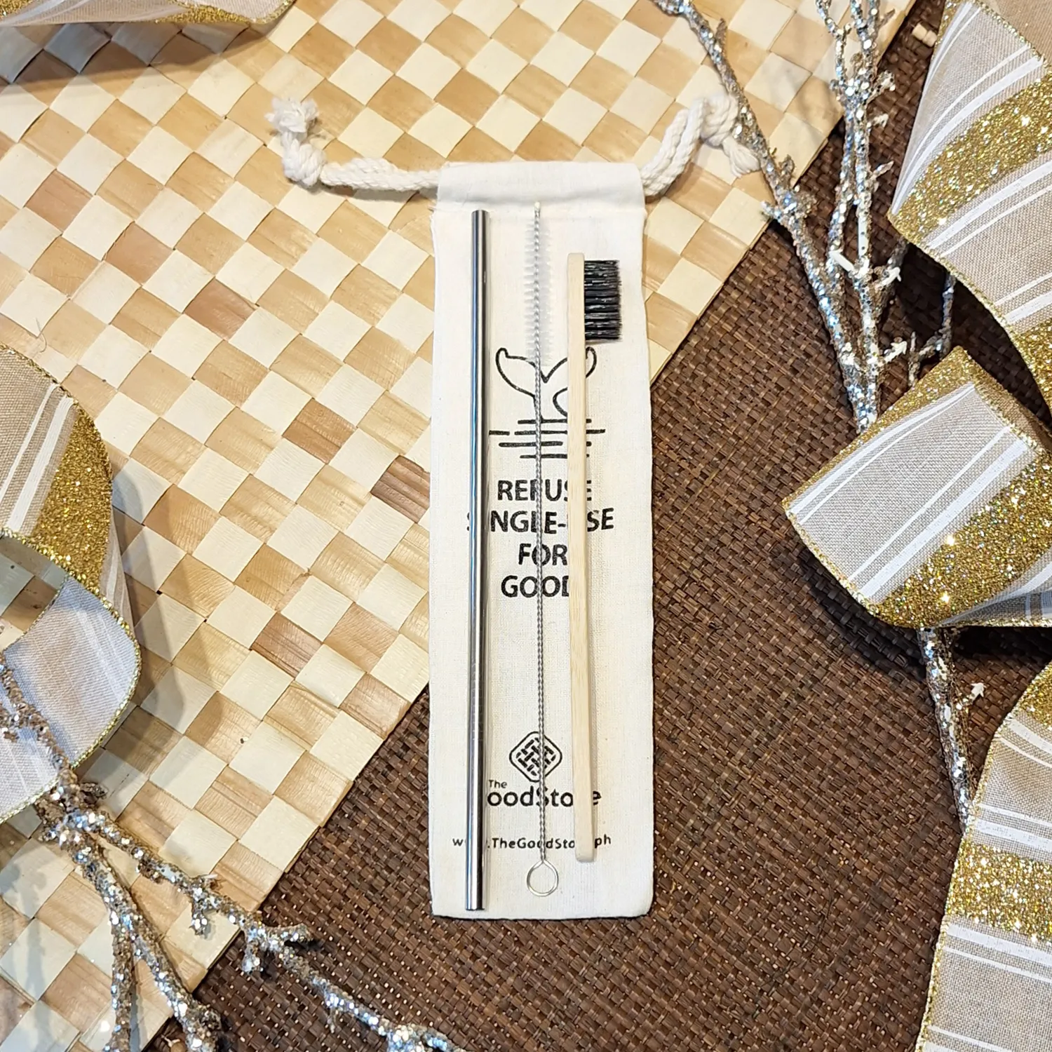 Straw and Toothbrush Set