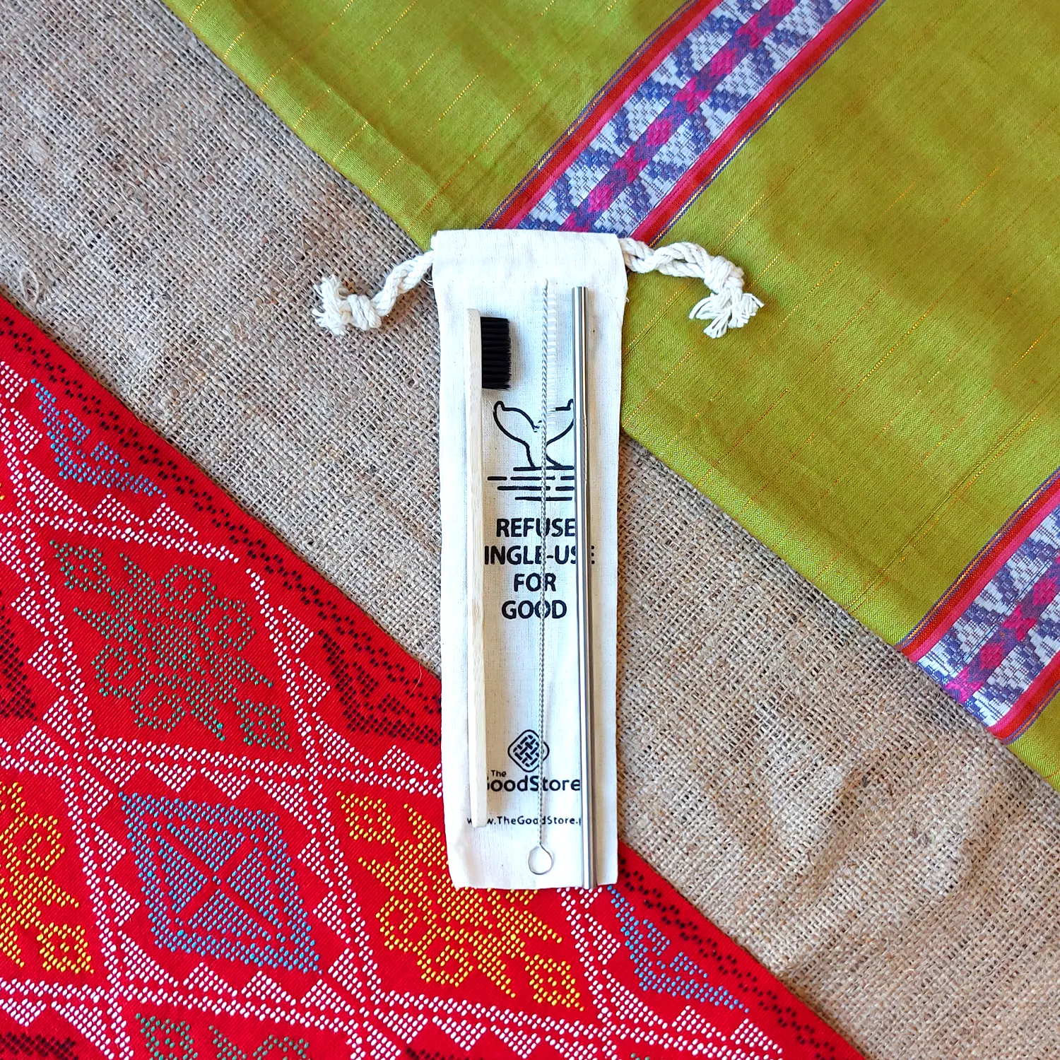 Straw and Toothbrush Set