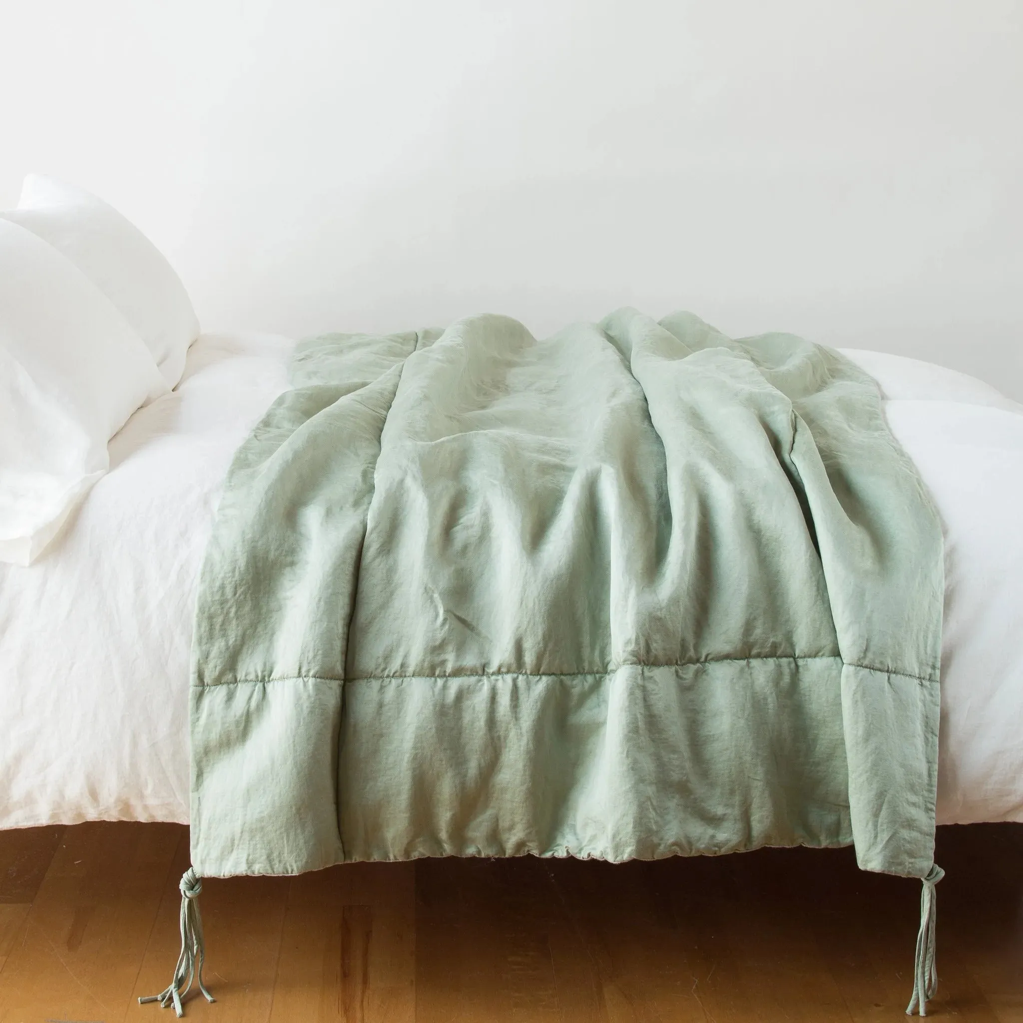 Taline Bed End Blanket - Eucalyptus