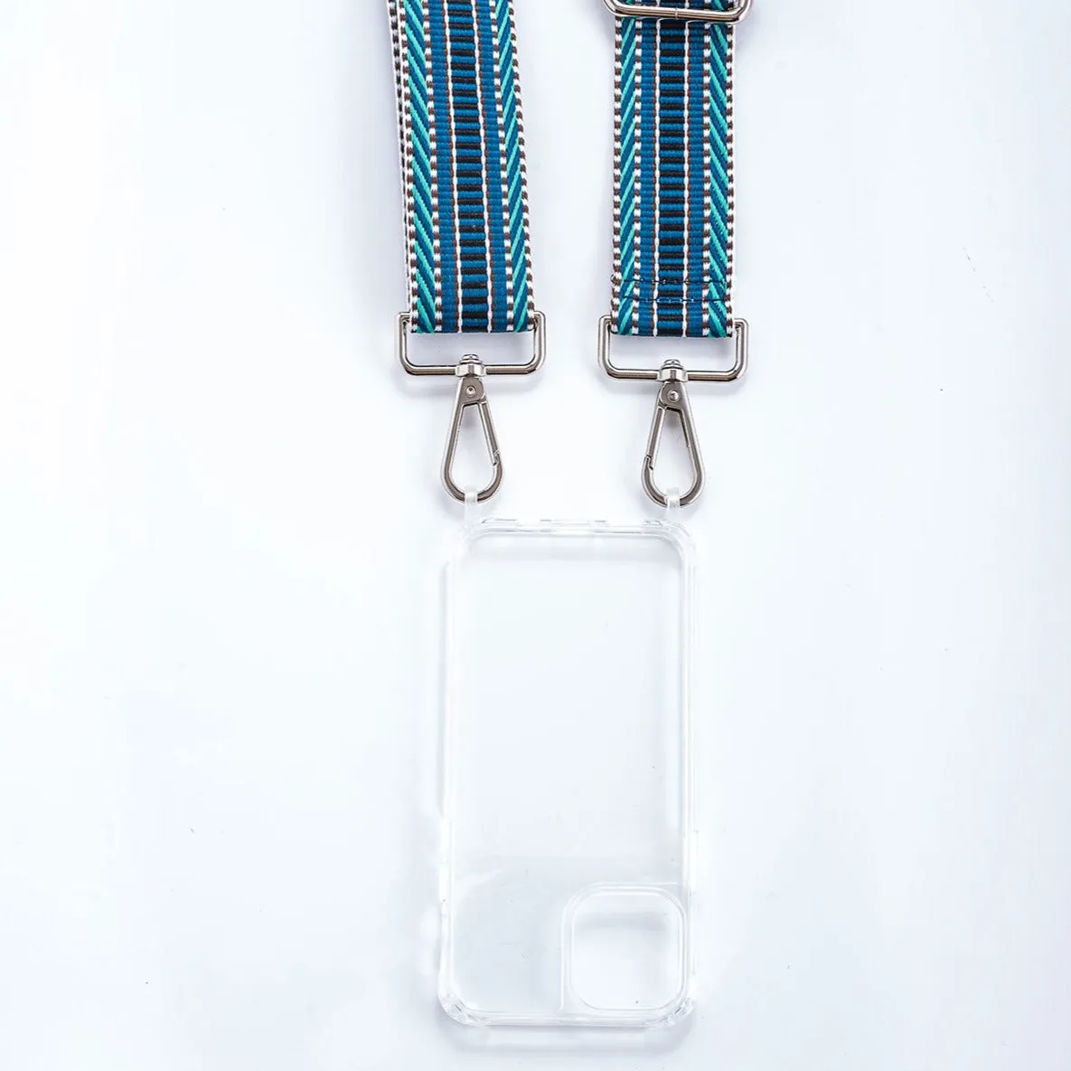 Teal Stripes Woven Strap