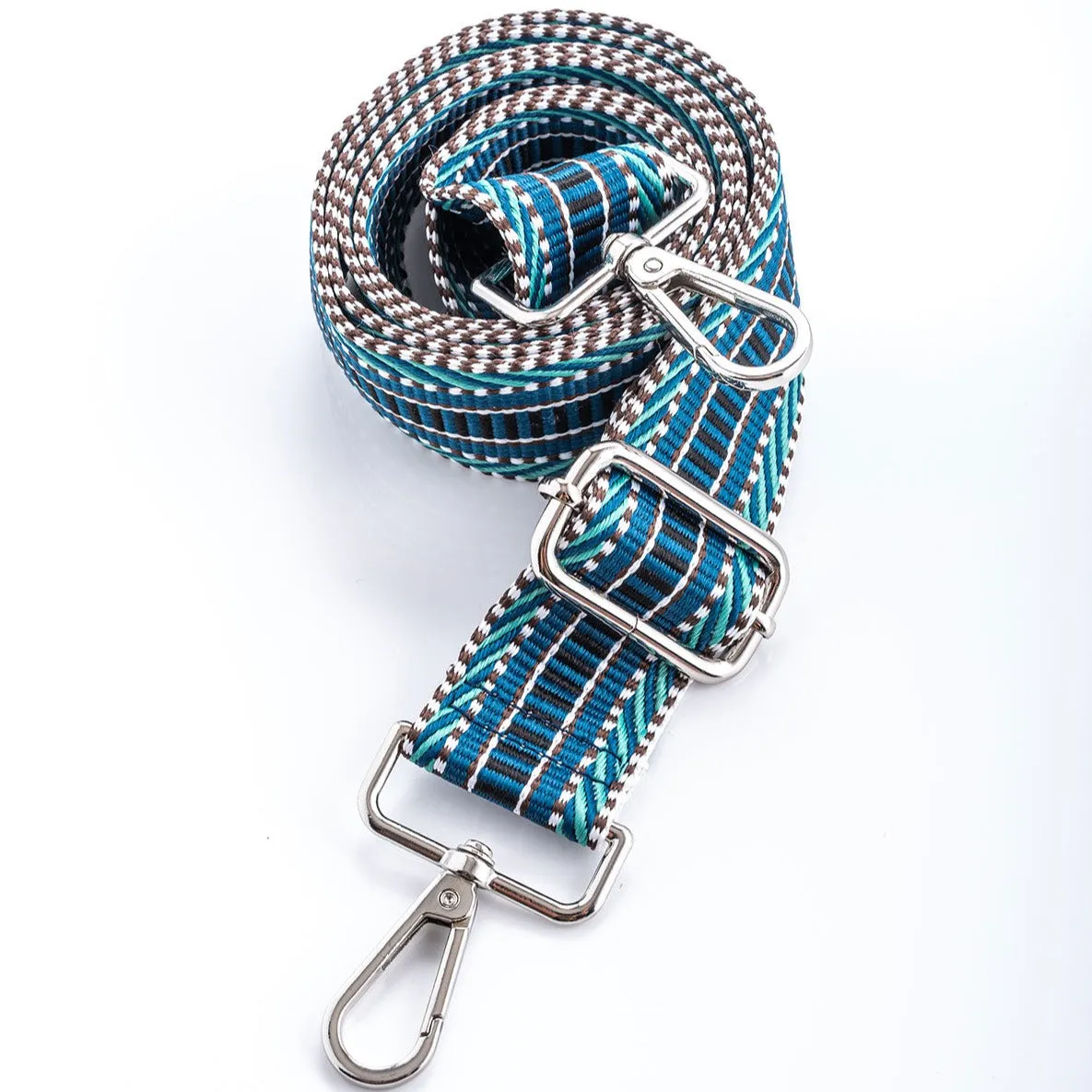 Teal Stripes Woven Strap
