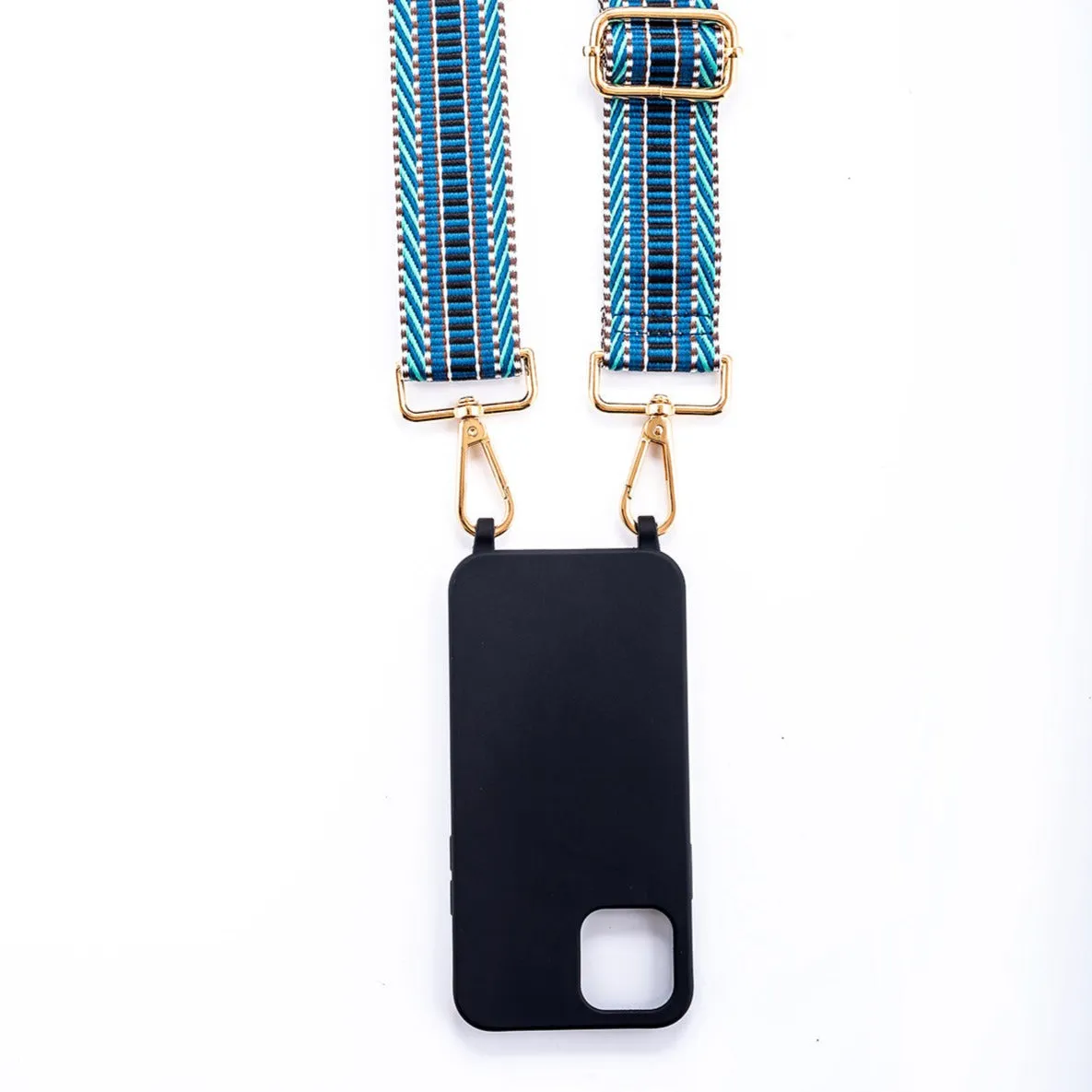 Teal Stripes Woven Strap