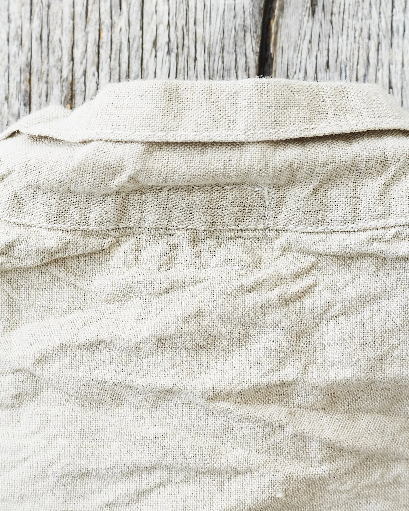 Tender 410 Three Pocket Square Tail Shirt Rinse Cotton & Linen