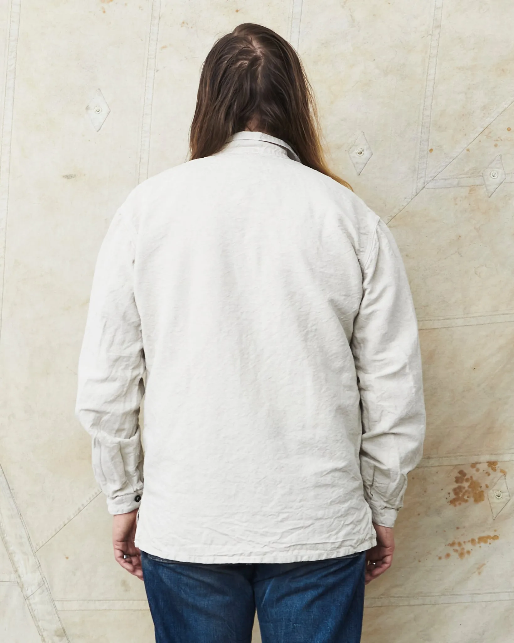 Tender 410 Three Pocket Square Tail Shirt Rinse Cotton & Linen