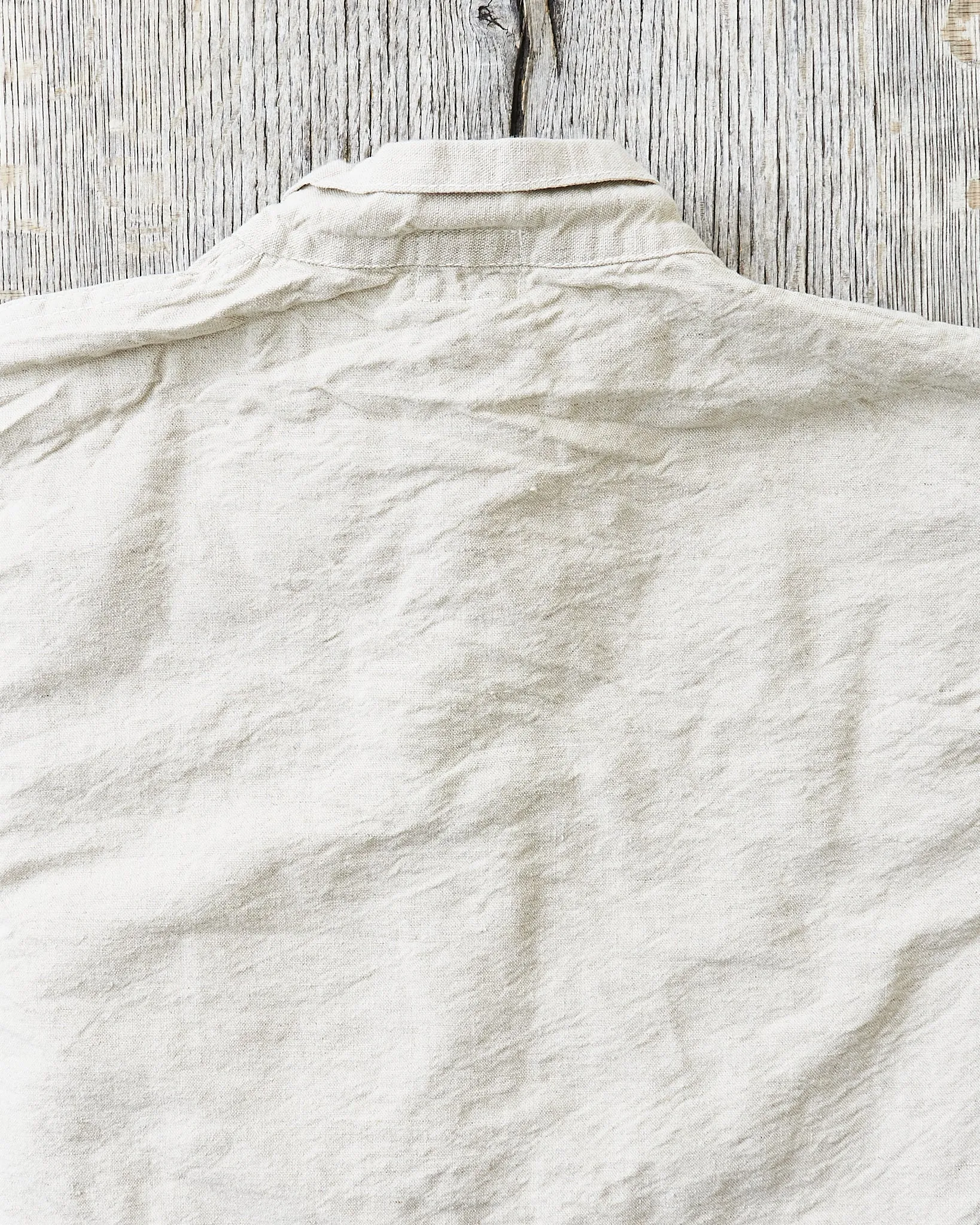 Tender 410 Three Pocket Square Tail Shirt Rinse Cotton & Linen