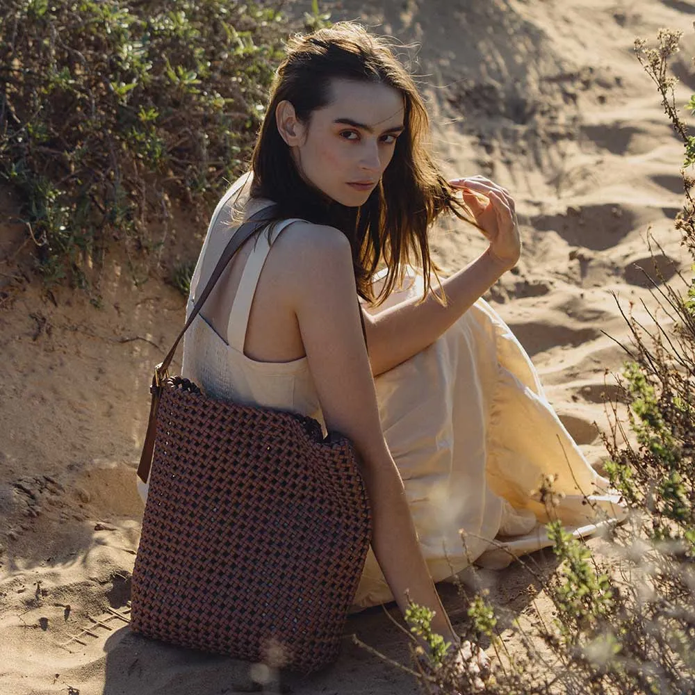 The Celine Hand-Woven Tote in Cream