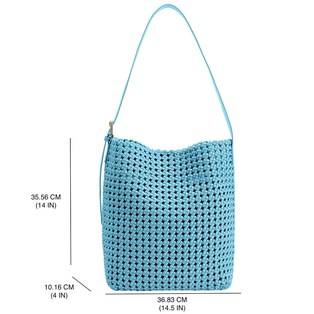 The Celine Hand-Woven Tote in Cream