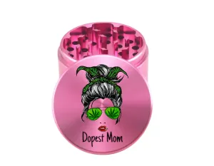 The Dopest Mom Grinder - 2.5in 4pc Aluminum Spice Mill