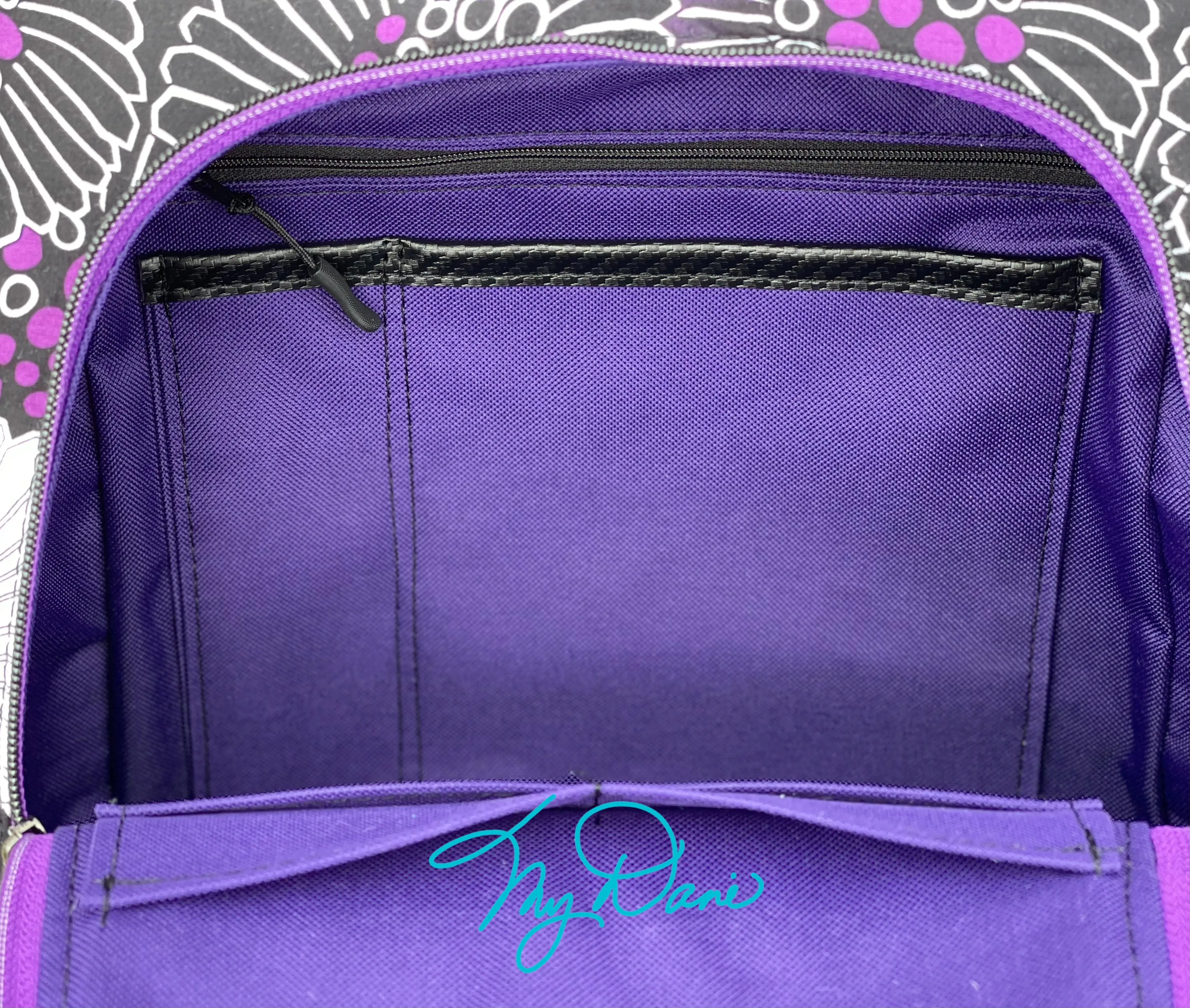 The Guardian Anti-Theft Backpack in Purple Floral