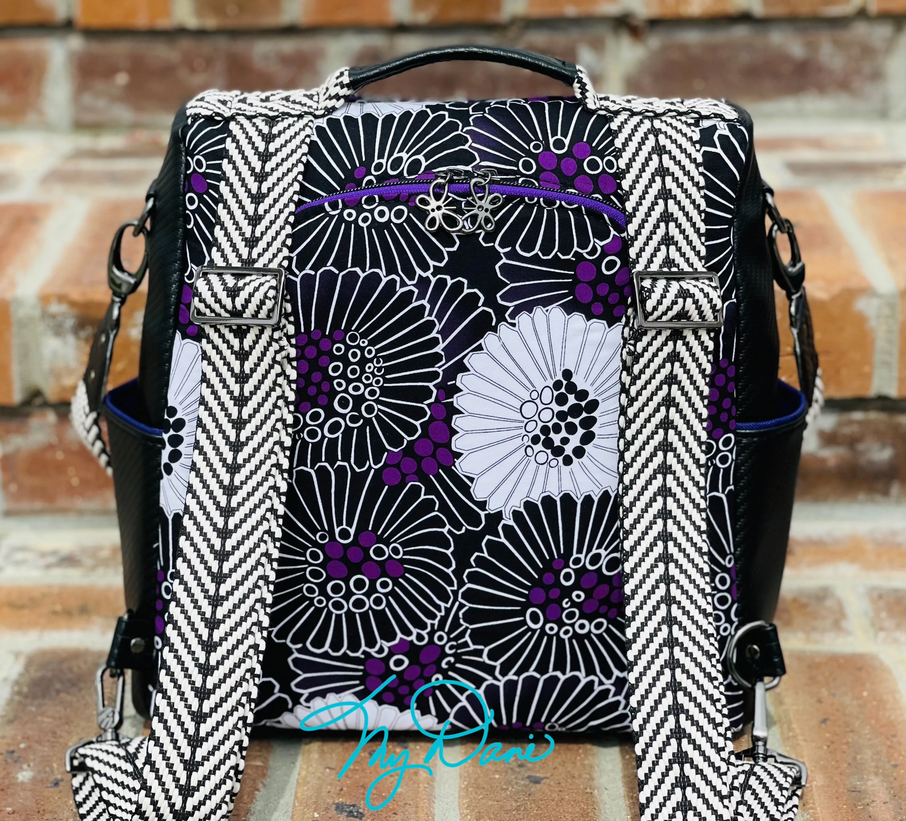 The Guardian Anti-Theft Backpack in Purple Floral