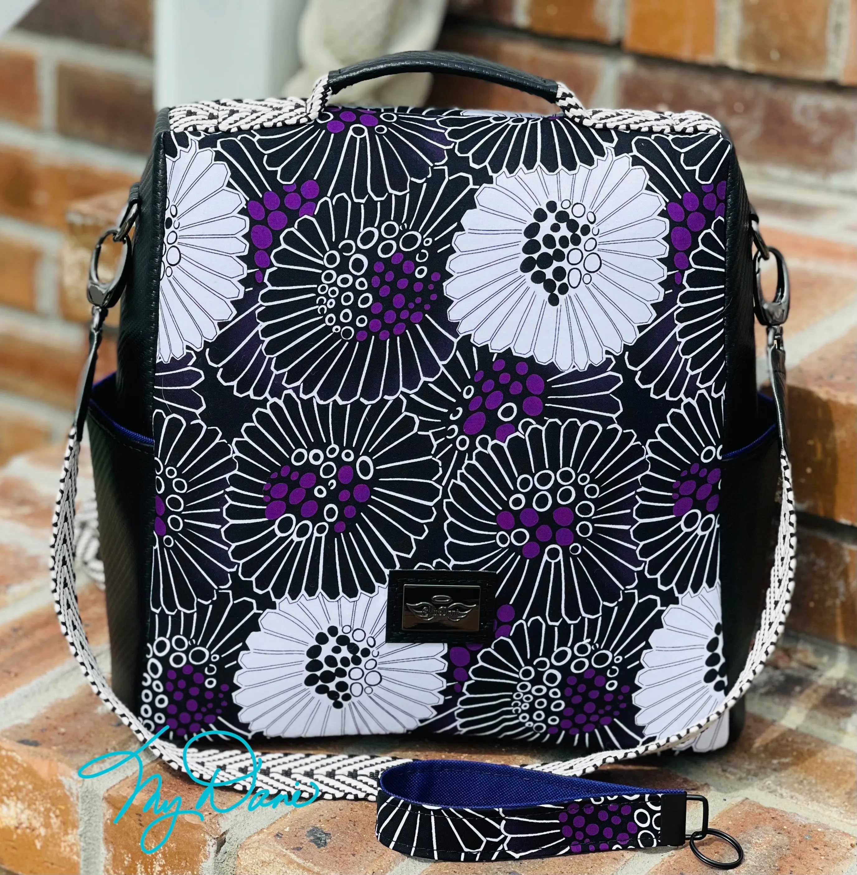 The Guardian Anti-Theft Backpack in Purple Floral