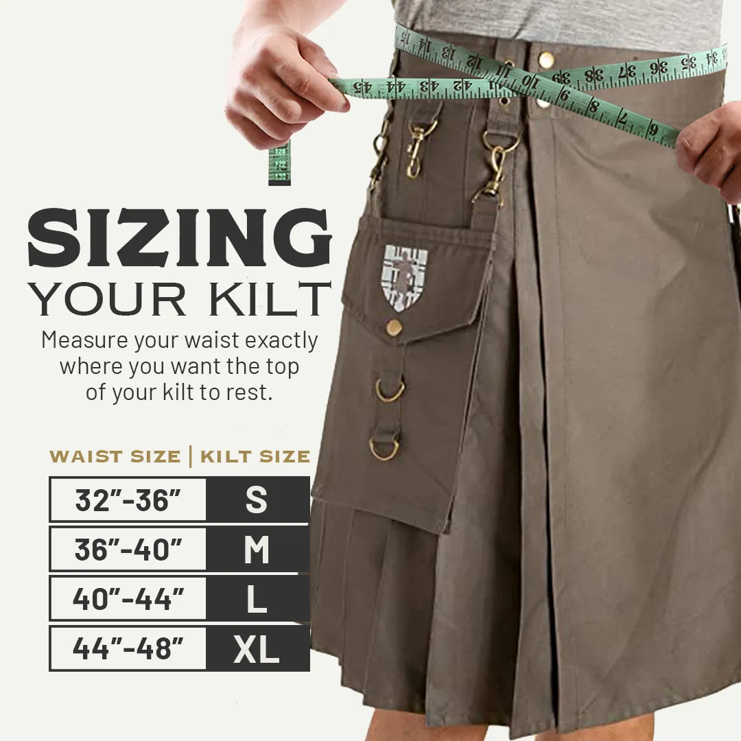 The Highlander Kilt - Gray