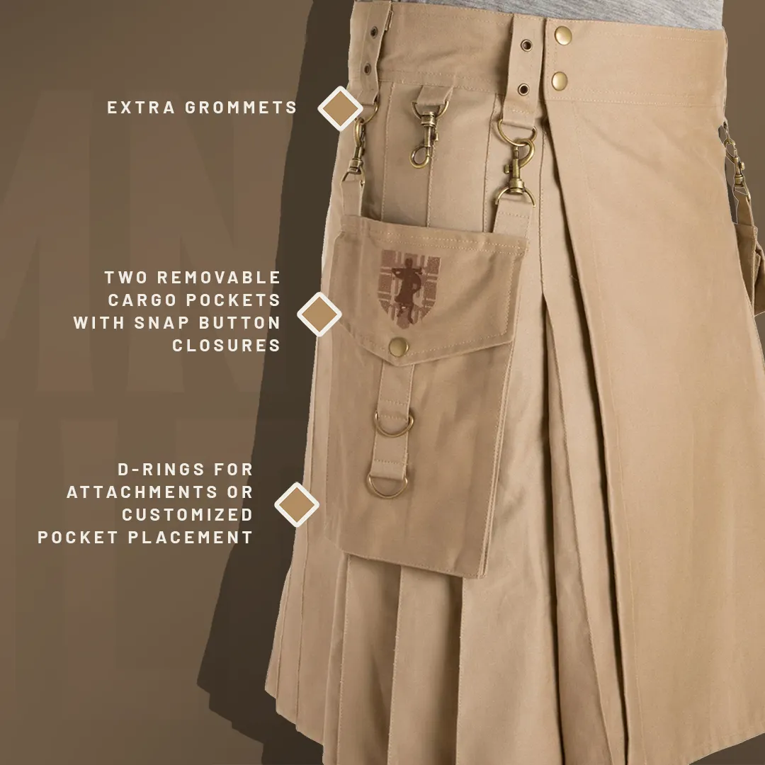 The Highlander Kilt - Khaki