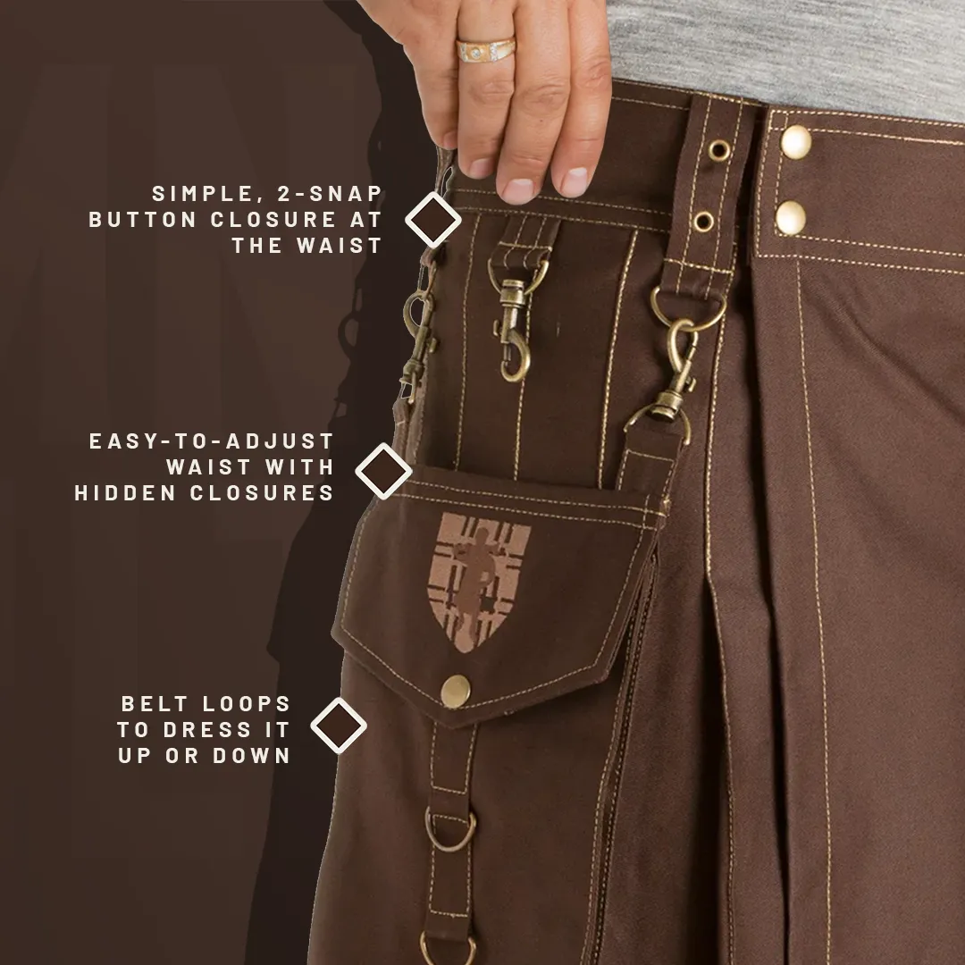 The Highlander Kilt - Khaki
