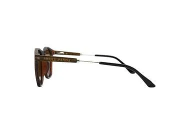 The Maverick Bamboo Sunglasses - Tortoise Shell / Sepia Lenses