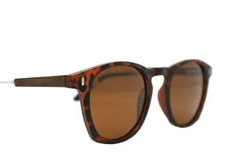 The Maverick Bamboo Sunglasses - Tortoise Shell / Sepia Lenses