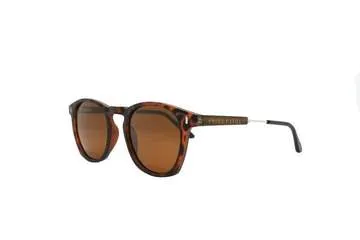 The Maverick Bamboo Sunglasses - Tortoise Shell / Sepia Lenses