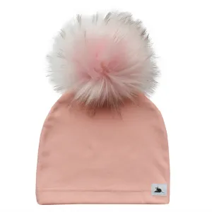 The Pom Beanie - made in Canada Blush Pom