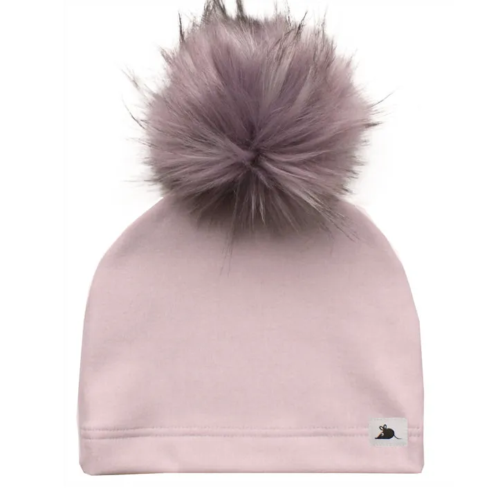 The Pom Beanie - made in Canada Dusty Purple Pom