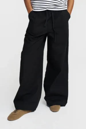THE WIDE LEG PANTS - BLACK
